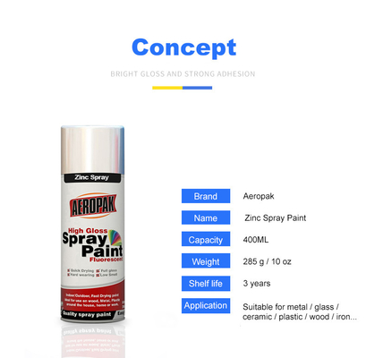 Aeropak Super Zinc Spray Paint , Anti Corrosion Paint For Metal