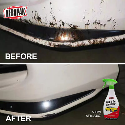 Aeropak 500ml Low VOC Odorless Tar Remover Spray for Car Body Pitch & Adhesive Stain Removal Plastic Bottle