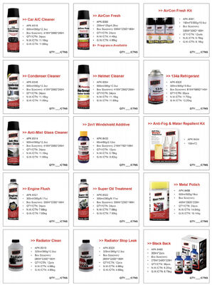 Aeropak Antifreeze Coolant Car Spray Tire Sealer Brake Carburetor Wax Air Conditioner Foam Cleaner Biodegradable Aerosol