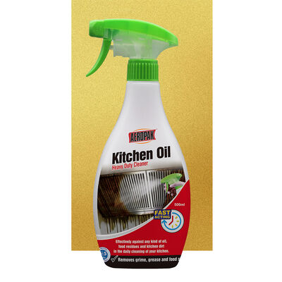 Aeropak 500ml Custom Kitchen Grease and Smoke Cleaner Spray Quick Removal Heavy Oil Stains OEM & ODM Product