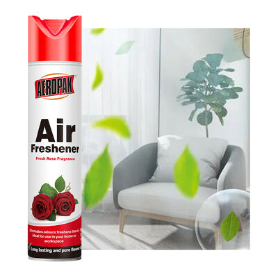 Aeropak 330ml エコフレンドリー エアロソール ローズ 香り エアフレッシャー スプレー 家と車の室内使用 耐久性